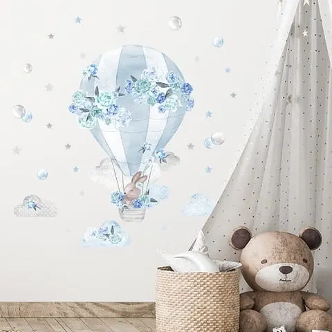 Naklejka ścienna balon niebieski
