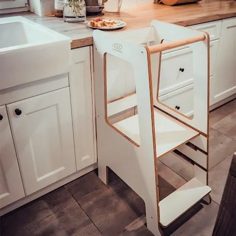 Kitchen Helper Pomocnik Kuchenny dla Dziecka Scandi biały