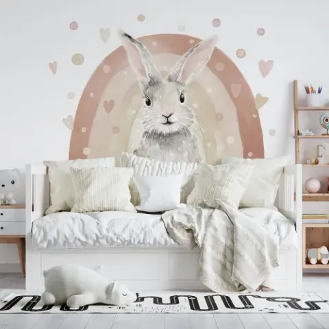 Naklejka na ścianę królik