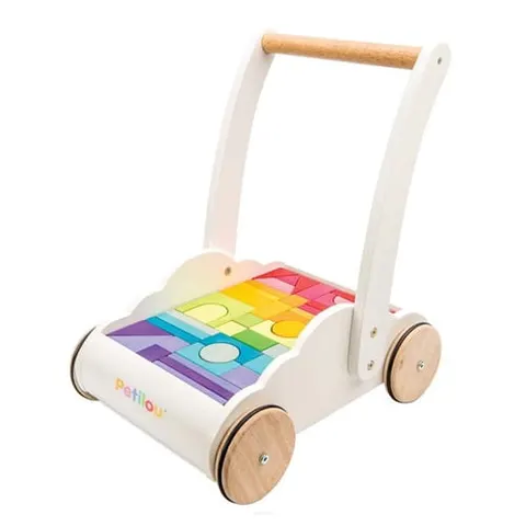 Pchacz z klockami Rainbow Cloud Le Toy Van