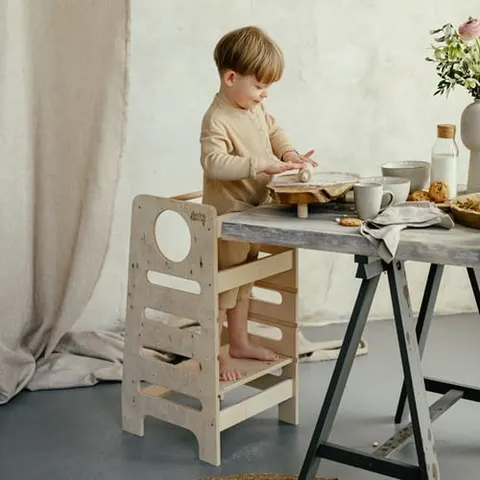 Kitchen Helper pomocnik kuchenny naturalny S z dodatkowymi nóżkami stabilizującymi
