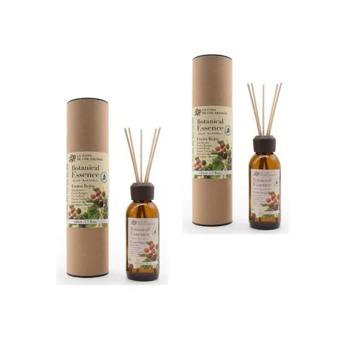 LA CASA DE LOS AROMAS BOTANIC Patyczki zapachowe CZERWONE OWOCE 140 ml, pakiet 2 opakowań