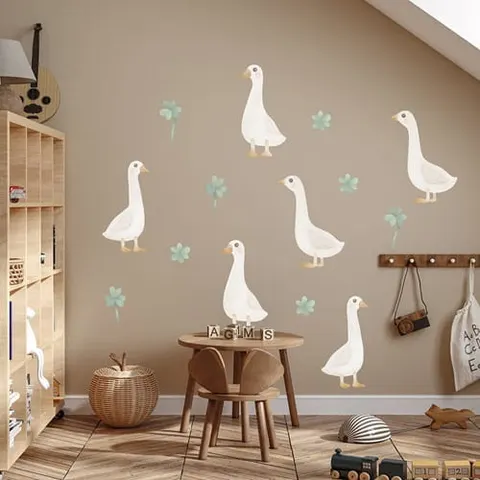 Naklejka na ścianę - gąski boho