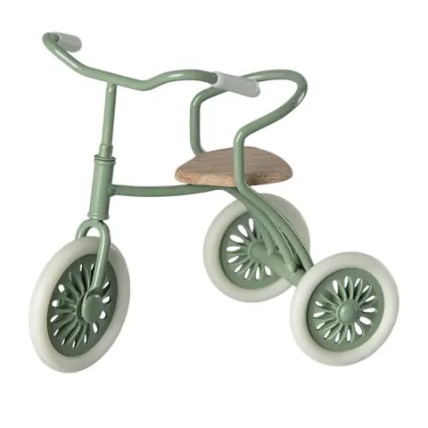 Maileg rowerek trójkołowy zielony - Abri a tricycle, Mouse - green