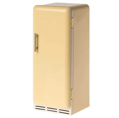 Maileg lodówka duża metalowa żółta fridge yellow dla myszek 2024