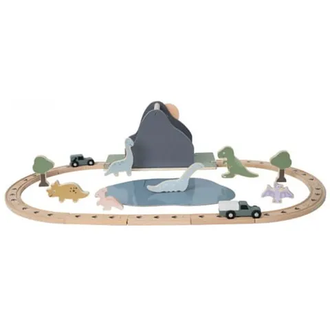 Drewniany tor samochodowy dinozaury Jabadabado