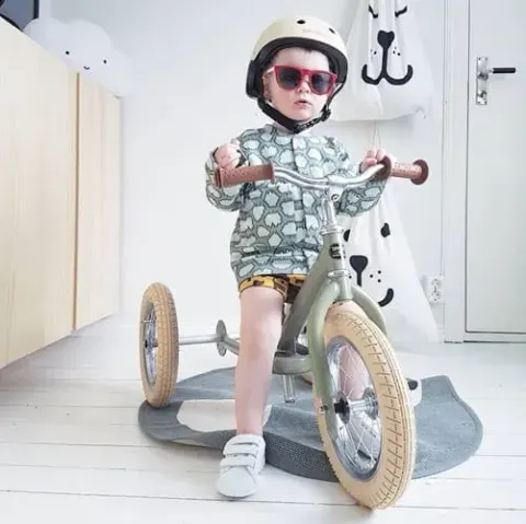 Rowerek trójkołowy biegowy 2w1 zielony matowy Trybike