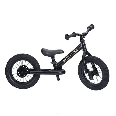 Rowerek trójkołowy biegowy 2w1 czarny rower matowy Trybike