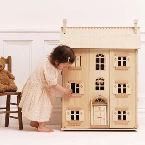 Naturalny drewniany domek dla lalek Le Toy Van