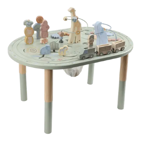 Stolik edukacyjny duży Safari Friends FSC Little Dutch