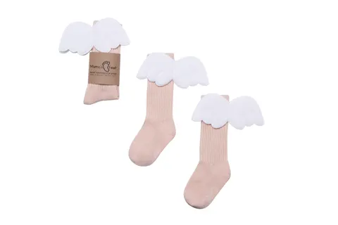 Podkolanówki bawełniane Aniołek biszkoptowe - Mama's Feet