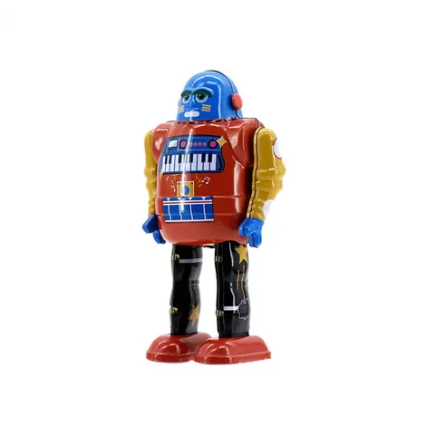 Mr and Mrs Tin Robot Piano Bot