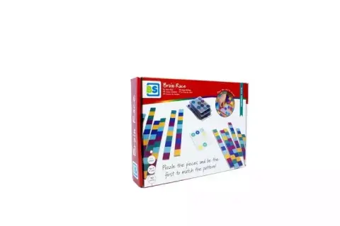 Drewniana gra logiczna Dopasuj kolorowy wzór, BS Toys