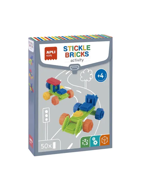 Klocki konstrukcyjne- Jeżyki 50el.. Apli Kids