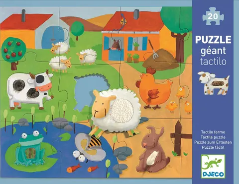 Puzzle sensoryczne FARMA. Djeco