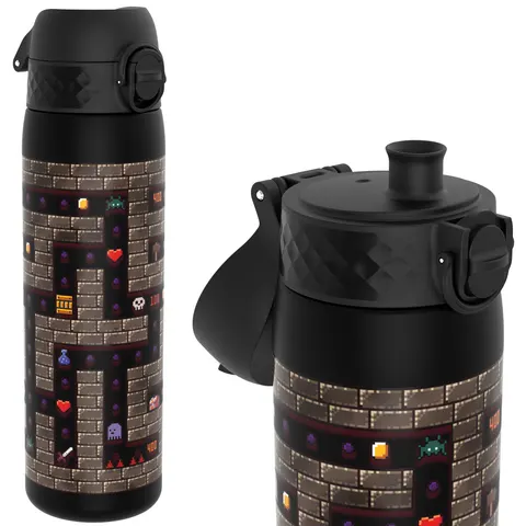 ION8® - Smukła butelka/bidon na wodę, Gamer black, 500ml