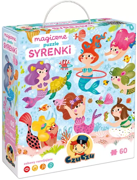 Magiczne puzzle Syrenki 4+ 60 elementów CzuCzu