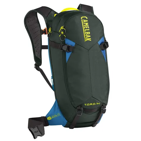 Plecak z ochraniaczem CamelBak T.O.R.O. PROTECTOR 14 Dry-Deep Forest/Brilliant Blue