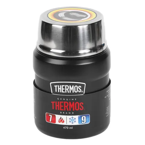 Termos obiadowy THERMOS King Food Jar 470ml Matte Black