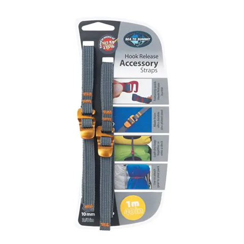 Pasy Sea To Summit Accessory Strap with Hook Buckle 10mm Webbing 1.0m Yellow