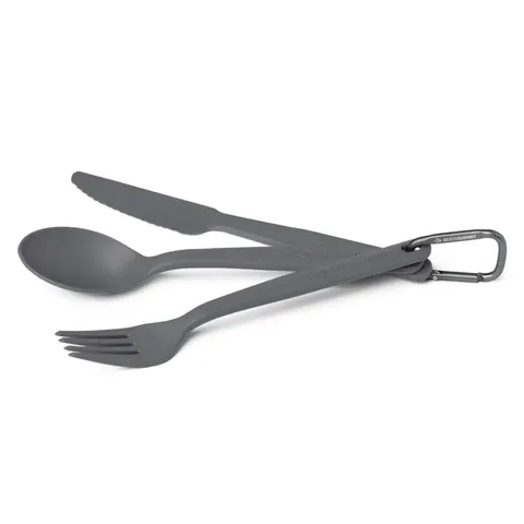 Zestaw sztućców Sea To Summit Camp Cutlery Set - 3pc - Charcoal