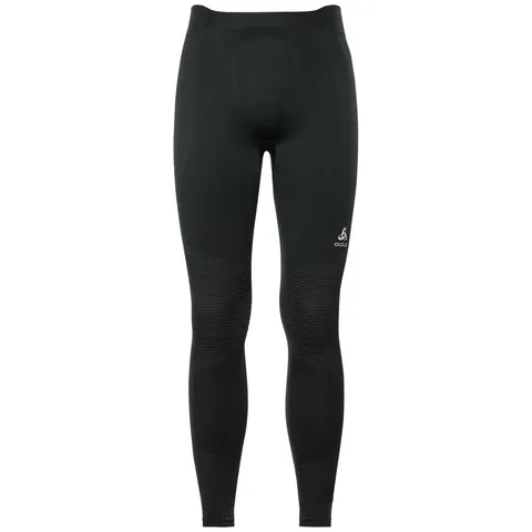 Męskie getry Odlo SUW Bottom Pant PERFORMANCE Warm-Black-Odlo Concrete Grey
