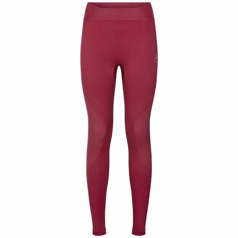 Damskie termoaktywne getry Odlo SUW Bottom Pant PERFORMANCE Warm-Rumba Red-Mesa Rose