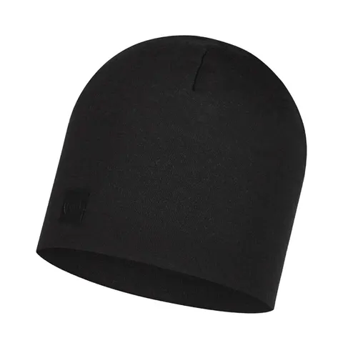 CZAPKA BUFF HEAVYWEIGHT WOOL 100 % MERINO WOOL - Regular-Solid Black