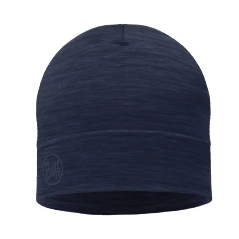 Jednowarstwowa czapka Buff Merino Lightweight Beanie - Solid Denim