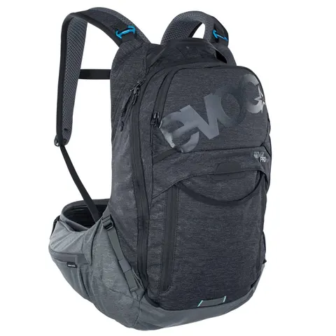 Plecak z ochraniaczem Evoc Trail PRO 16-Black-Carbon Grey S/M