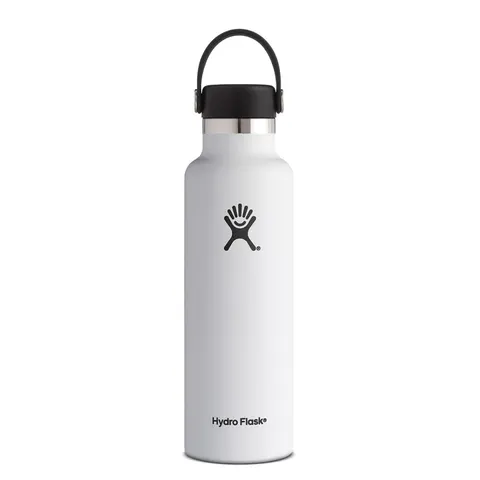 Butelka izolowana 621ml Hydro Flask Standard Mouth Flex Cap 21oz - White