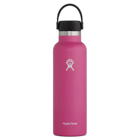 Butelka izolowana 621ml Hydro Flask Standard Mouth Flex Cap 21oz - Carnation