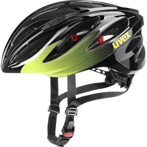 Kask rowerowy Uvex Boss Race - Black Lime 52 - 56 cm