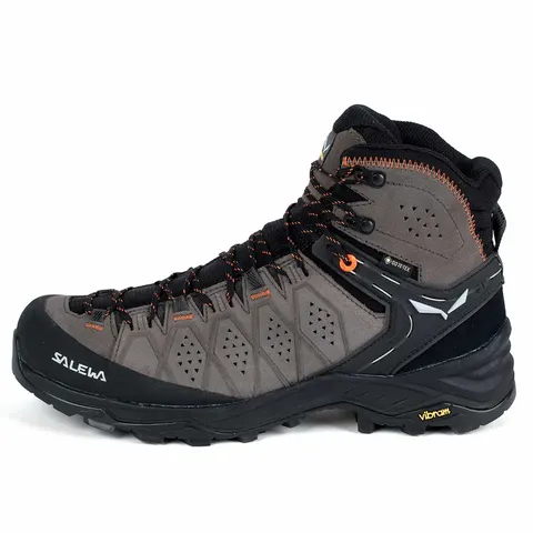 Trekkingowe buty męskie Salewa MS ALP Trainer 2 Mid GTX - Wallnut/Fluo Orange
