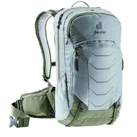 Damski plecak rowerowy z protektorem Deuter Attack 14 SL - sage-khaki