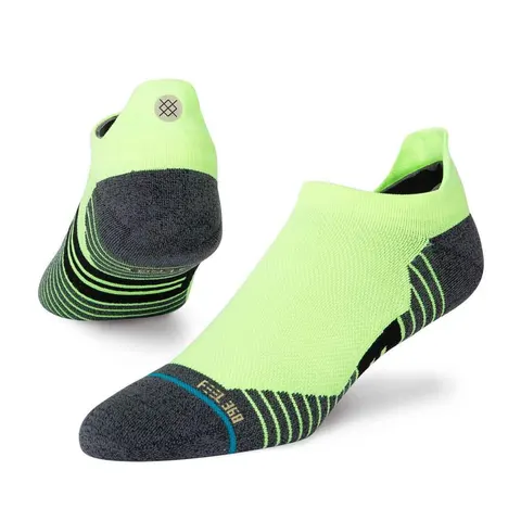 Skarpety biegowe Stance ULTRA TAB Ultralight Cushion - NEONGREEN