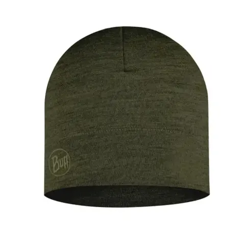 Jednowarstwowa czapka Buff Merino Lightweight Beanie - Solid Bark