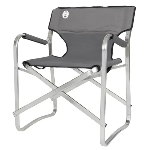 Krzesło kempingowe Coleman Deck Chair - Aluminium Grey