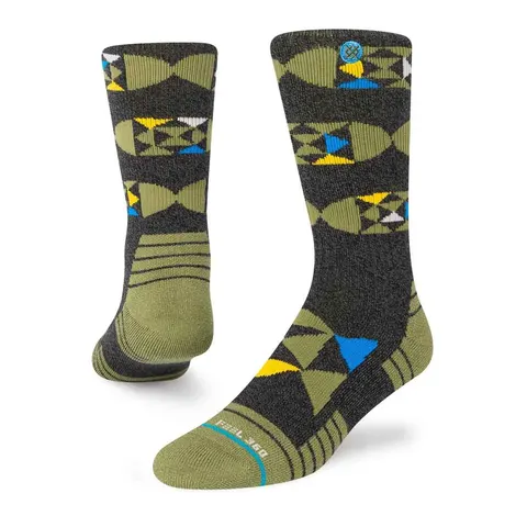 Skarpety trekkingowe Stance GEODES CREW - Black