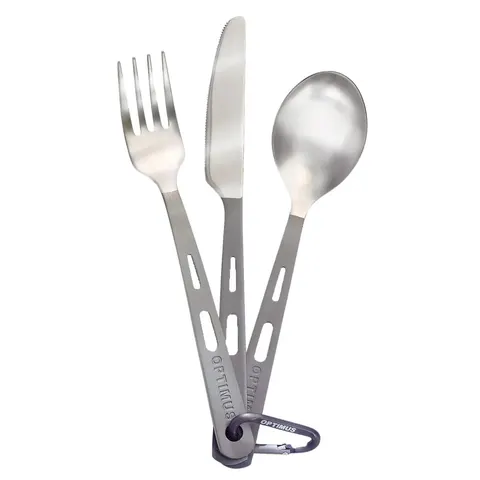 Tytanowe sztućce OPTIMUS Titanium 3-Piece Cutlery Set