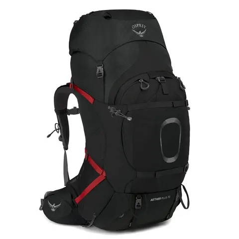 Turystyczny plecak męski Osprey Aether Plus 70 L/XL – Black