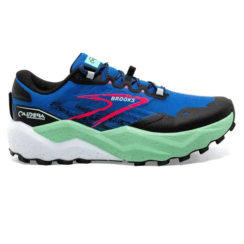 Męskie buty do biegania Brooks Caldera 7 - Victoria Blue/Black/Spring Bud