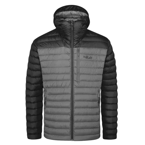 Kurtka puchowa RAB Microlight Alpine Jacket - Black/Graphene