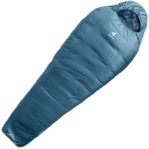 Syntetyczny śpiwór mumia Deuter Orbit +5° REGULAR - Prawy Atlantic-Ink