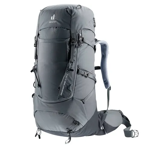Damski plecak turystyczny Deuter Aircontact Core 45+10 SL - Graphite-Black