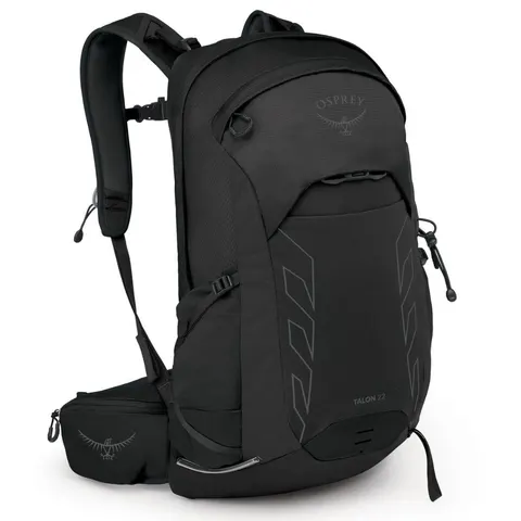 Męski plecak turystyczny Osprey Talon 22 – Black/Coal Grey