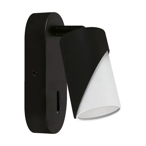 Kinkiet ZEBRA WLL GU10 BLACK/WHITE