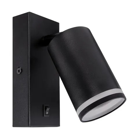 Kinkiet z włącznikiem ZULA WLL GU10 BLACK