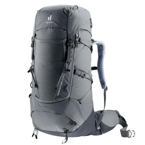 Dwukomorowy plecak damski Deuter Aircontact Core 35+10 SL - Graphite-Black