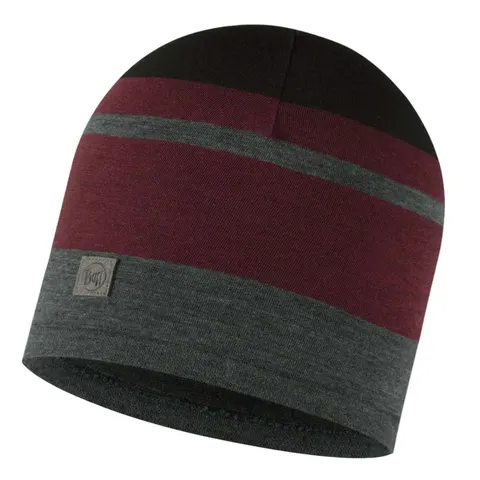 Jednowarstwowa czapka Buff Merino Move Beanie - Black